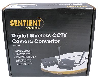 Box - DIGITAL 2.4GHz Wireless CCTV Camera Converter - Wired to Wireless N19JN