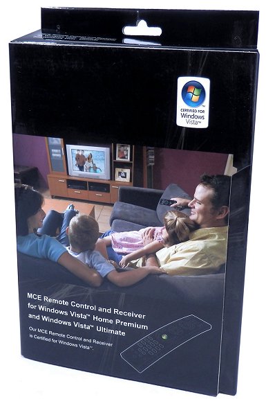 Box - Windows Media Centre remote, 2.4GHz Wireless. RC-06B1. Tested on Windows 7, Certified for Windows Vista Home premium and Vista Ultimate. 