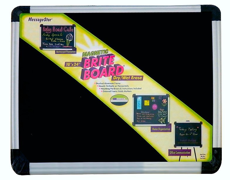 MessageStor Magnetic Brite Board 18x24'' Dry/Wet Erase - Board only