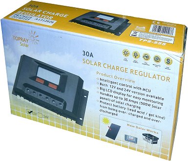  Picture - TopRay Solar TPS 1230. 30Amp, 12 Volt Solar Charge controller N28KR