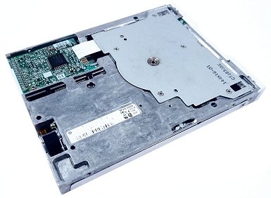 Underside - Y-E Data YD702J-6037J Slim / Notebook Floppy Drive 12.5mm - White Front