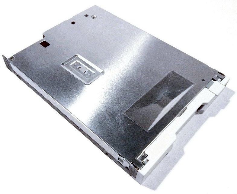 Y-E Data YD702J-6037J Slim / Notebook Floppy Drive 12.5mm - White Front